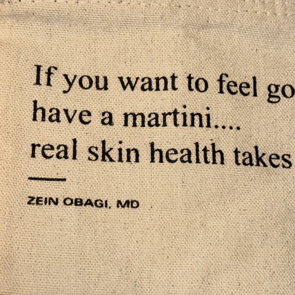 ZO SKIN HEALTH Zein Obagi, MD 2 Canvas Skincare Cosmetics Zippered Bags - Picture 4 of 6